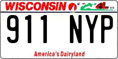 WI license plate 911NYP