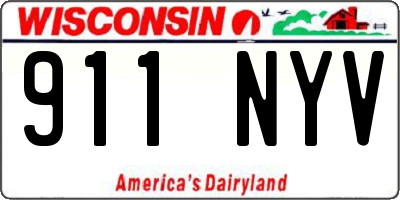 WI license plate 911NYV