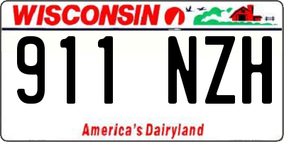 WI license plate 911NZH
