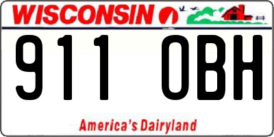 WI license plate 911OBH