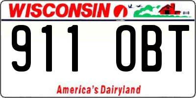 WI license plate 911OBT