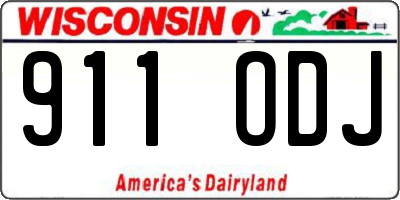 WI license plate 911ODJ
