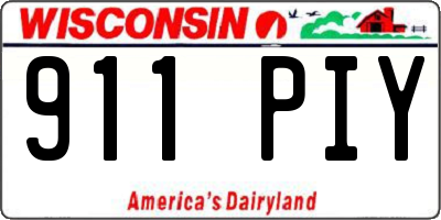 WI license plate 911PIY