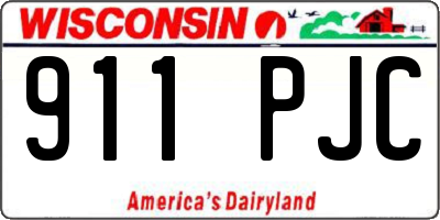 WI license plate 911PJC