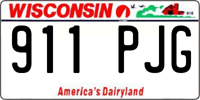 WI license plate 911PJG