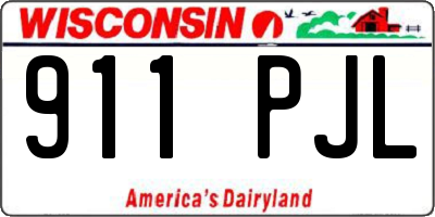 WI license plate 911PJL