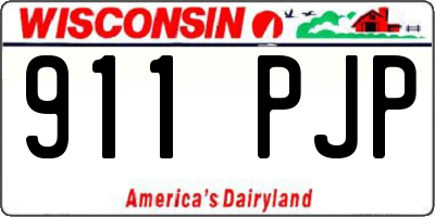 WI license plate 911PJP
