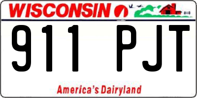 WI license plate 911PJT