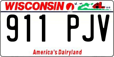 WI license plate 911PJV
