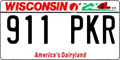 WI license plate 911PKR
