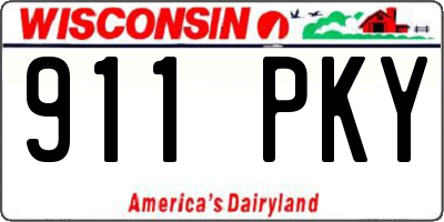 WI license plate 911PKY