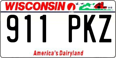 WI license plate 911PKZ