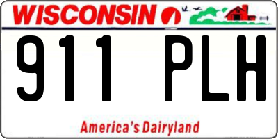WI license plate 911PLH