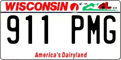 WI license plate 911PMG