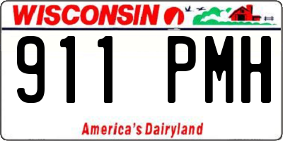 WI license plate 911PMH