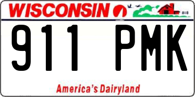WI license plate 911PMK