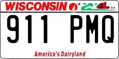 WI license plate 911PMQ