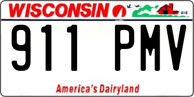 WI license plate 911PMV