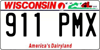 WI license plate 911PMX