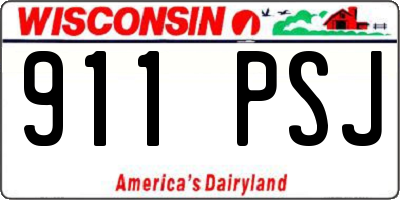 WI license plate 911PSJ