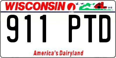 WI license plate 911PTD