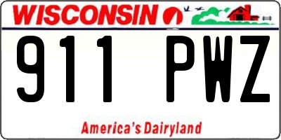 WI license plate 911PWZ