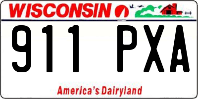 WI license plate 911PXA
