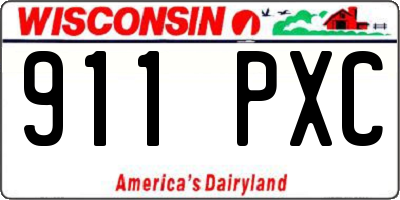 WI license plate 911PXC