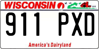 WI license plate 911PXD