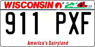 WI license plate 911PXF