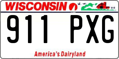 WI license plate 911PXG