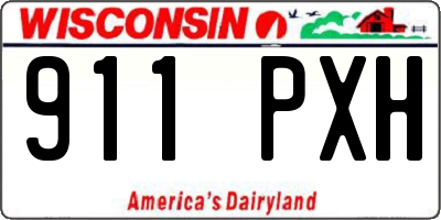 WI license plate 911PXH