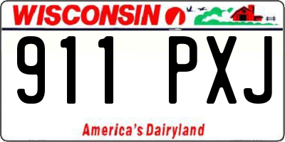 WI license plate 911PXJ
