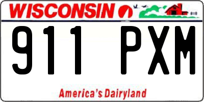 WI license plate 911PXM