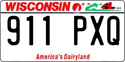 WI license plate 911PXQ
