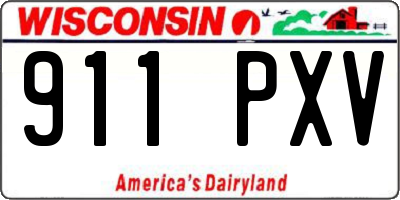 WI license plate 911PXV