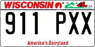 WI license plate 911PXX