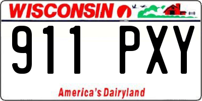 WI license plate 911PXY