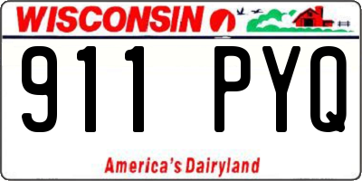 WI license plate 911PYQ