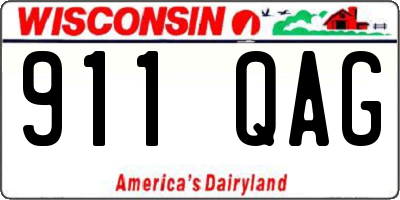 WI license plate 911QAG