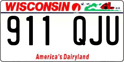 WI license plate 911QJU