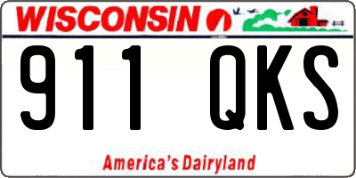 WI license plate 911QKS