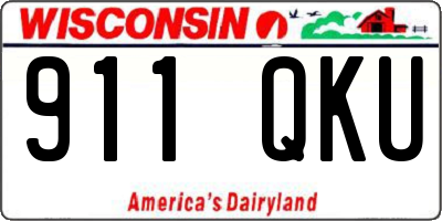 WI license plate 911QKU