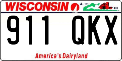 WI license plate 911QKX