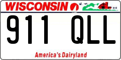 WI license plate 911QLL