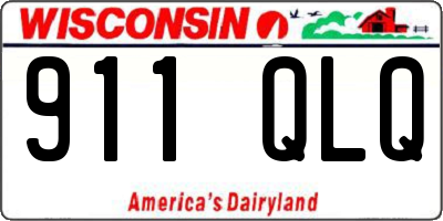 WI license plate 911QLQ