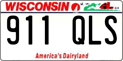 WI license plate 911QLS