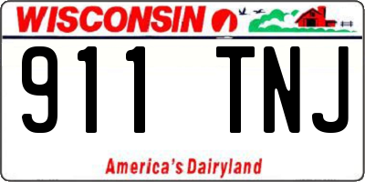 WI license plate 911TNJ