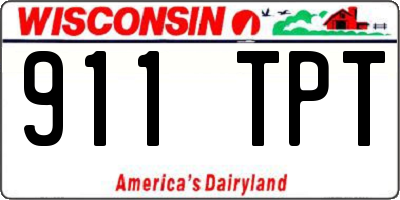 WI license plate 911TPT
