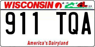 WI license plate 911TQA